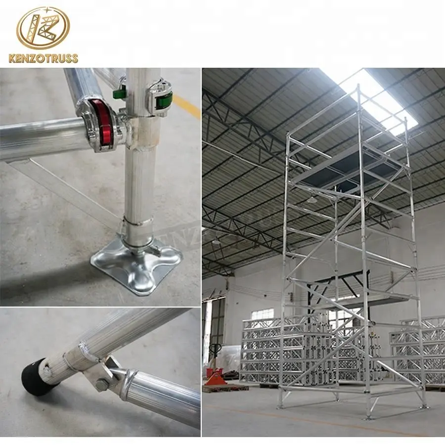 Aluminium Scaffold Ladder Easy Install Scaffolding Platform For Construction