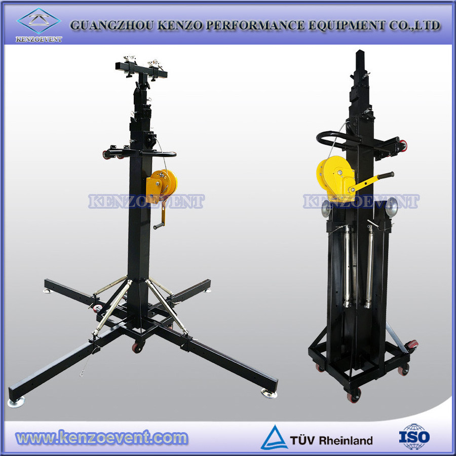 Lighting truss stand, elevator tower, lift tower truss crank