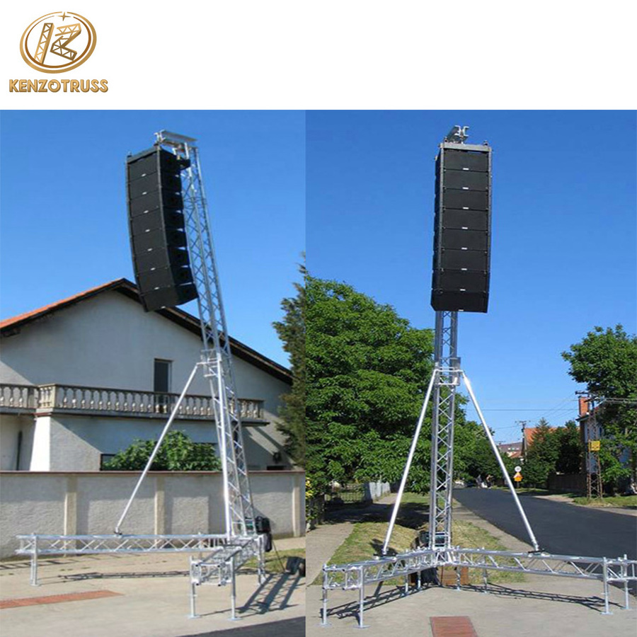 Aluminum PA Tower Line Array Speaker Truss Tower for Concert Stage Display