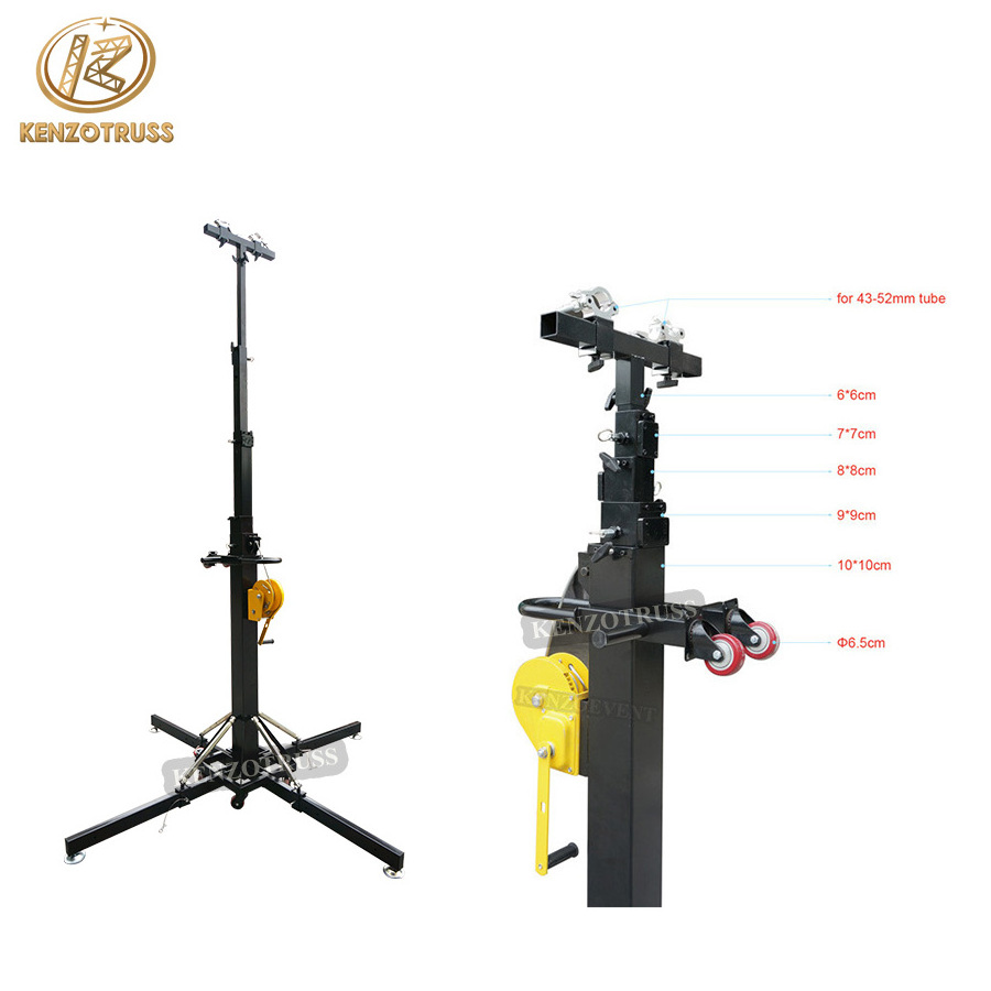 Heavy Duty Dj Lighting Truss Tower Speaker Stand Crank for Sale