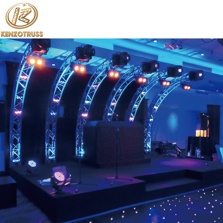 Aluminum Lighting Truss Vertical Totem Curved Totem Truss