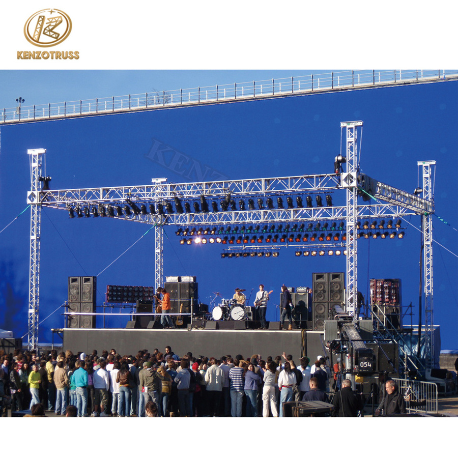 Aluminum Lighting Truss Stage Outdoor Truss Stage Design