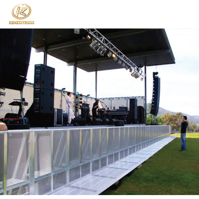 Aluminum Concert Crowd Control Barrier Mojo Stage Safety Barrier