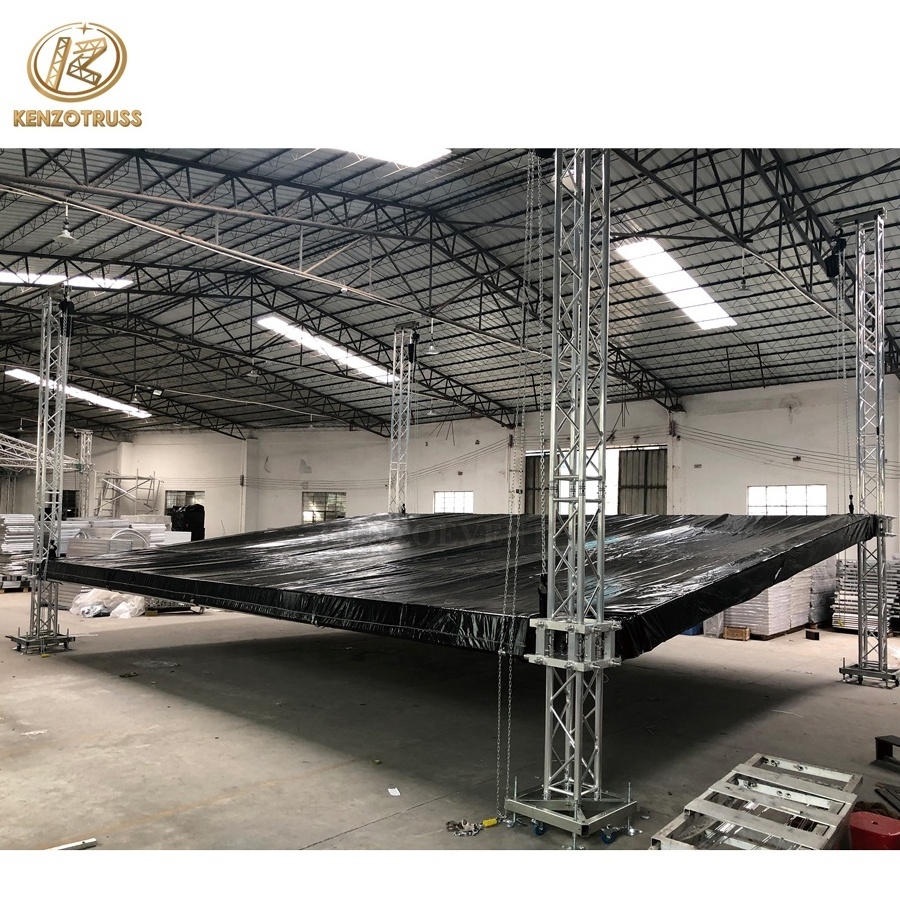 Aluminum Portable Concert Truss Stage Truss With Roof