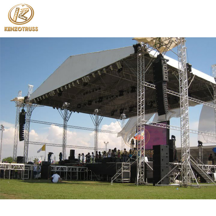 Aluminum Lighting Truss Stage Outdoor Truss Stage Design