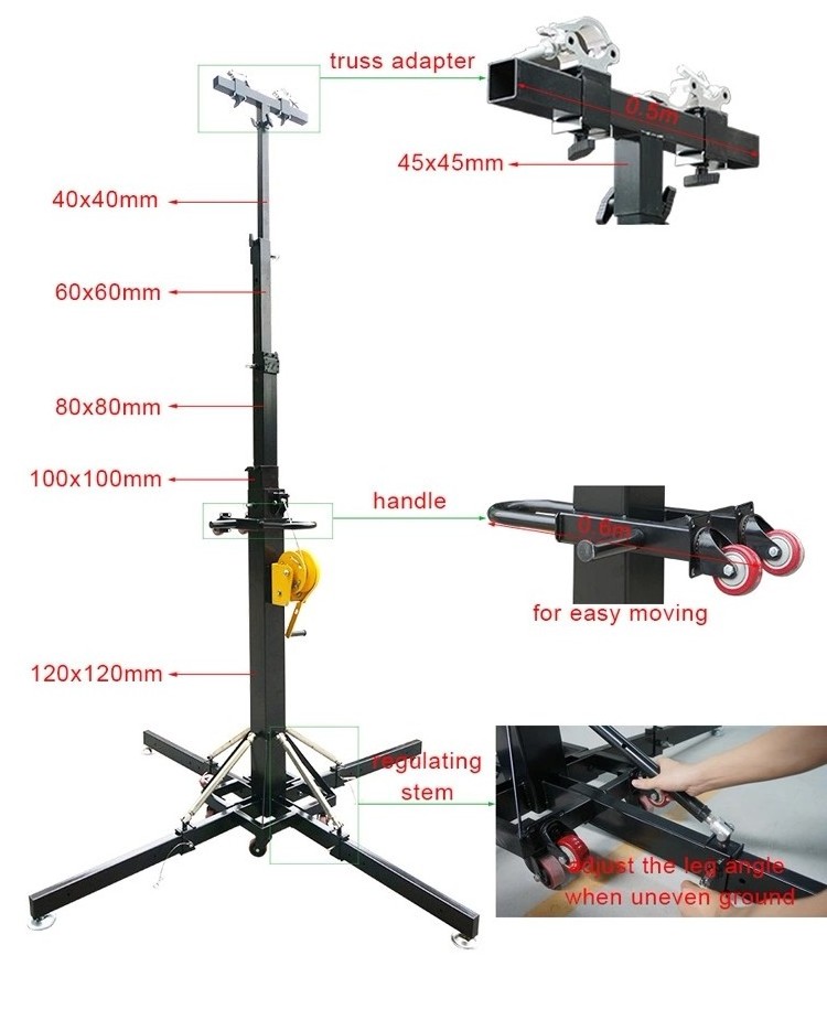 DJ Lighting Line Array Stand Speaker Truss Stand