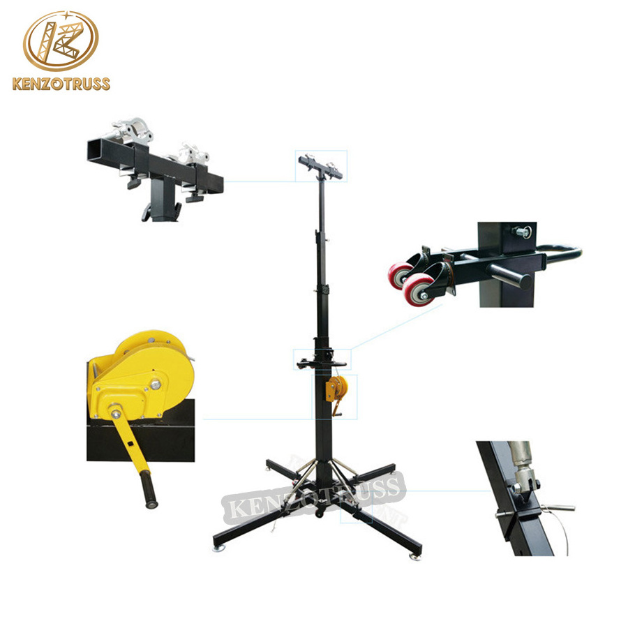 Heavy Duty Dj Lighting Truss Tower Speaker Stand Crank for Sale