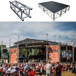 Aluminum Portable Concert Truss Stage Truss With Roof