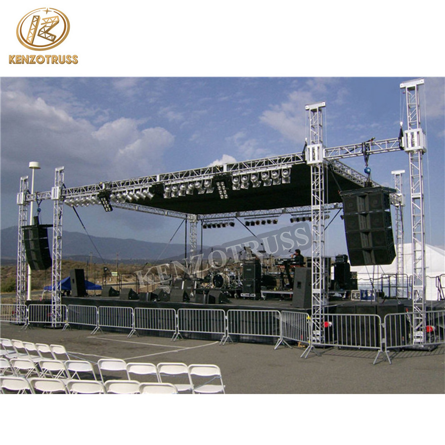 Aluminum Lighting Truss Stage Outdoor Truss Stage Design