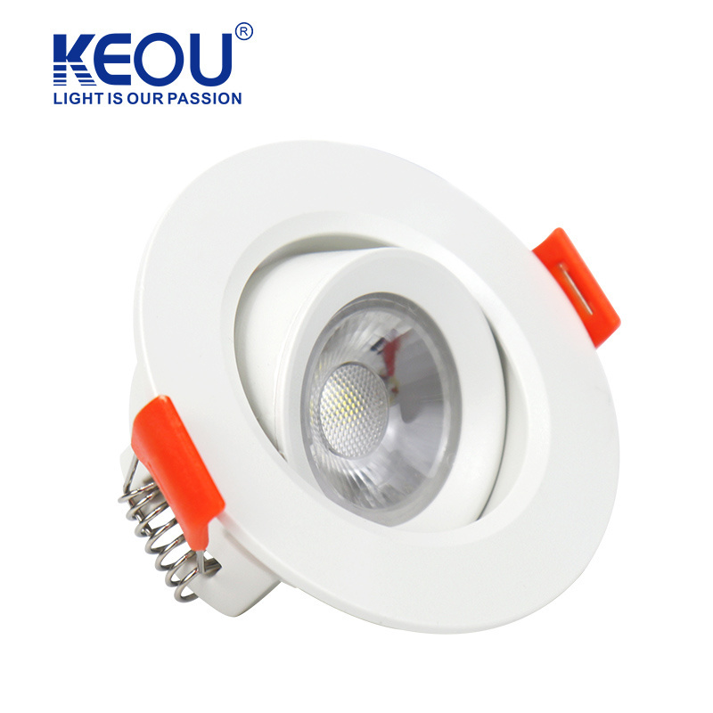 Drive High Quality KEOU Spotlight 3W 5W 7W 9W 12W Round Square Indoor Lighting LED Spotlight