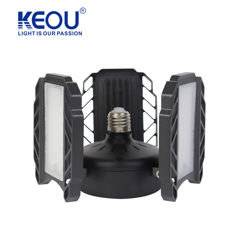 KEOU New Aluminum 50W Garage Light Adjustable Angle 4000K Garage Light Factory Warehouse Light Miner's Lamp