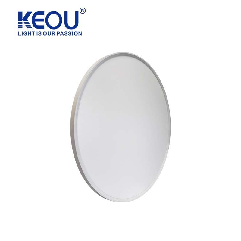 KEOU Best Quality DIP 3CCT control  plastics 18W 24W 32W 40W 50W 70W flush mount ceiling light