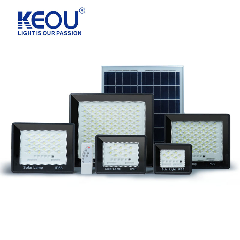 CE aluminum 10W 30W 50W 100W 200W Waterproof IP66 solar outdoor camping hiking solar flood light