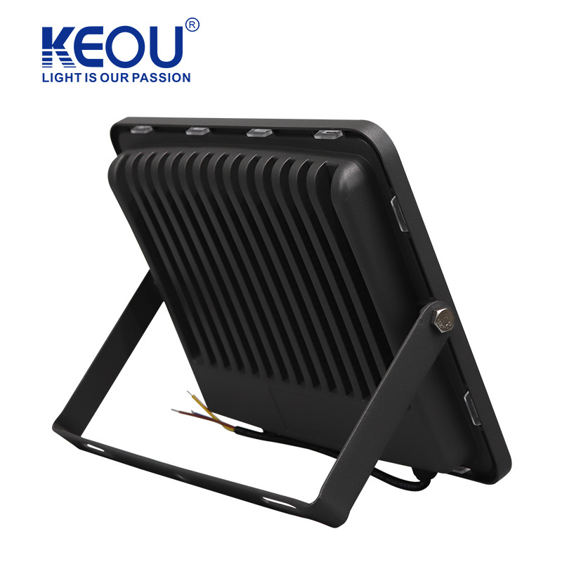 KEOU IP67 Waterproof Led Flood Light for Village Long Working Hours Conjoined Single Lens 200W Aluminum 40 100w Led Floodlight