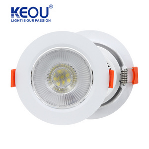 KEOU New PC Material Warm white  Adjustable LED Light Spot Light 7W DOB Spot Light