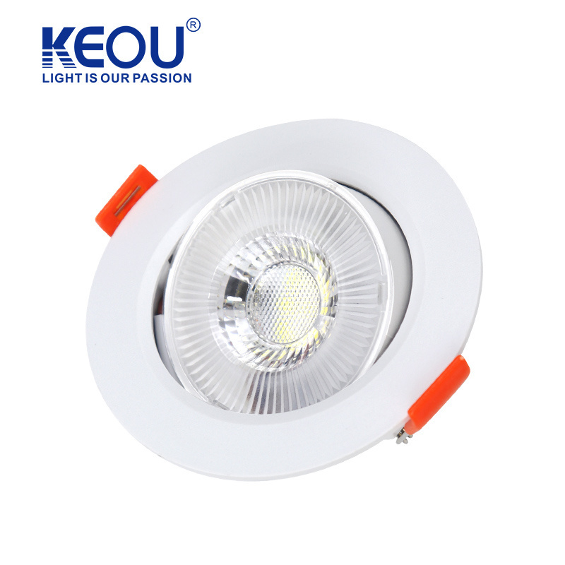 KEOU New PC Material Warm white  Adjustable LED Light Spot Light 7W DOB Spot Light