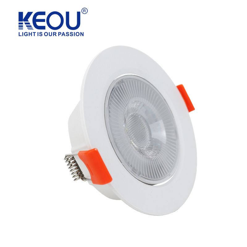 KEOU new 4000K indoor lighting circular embedded adjustable angle DOB light led spotlight 5W