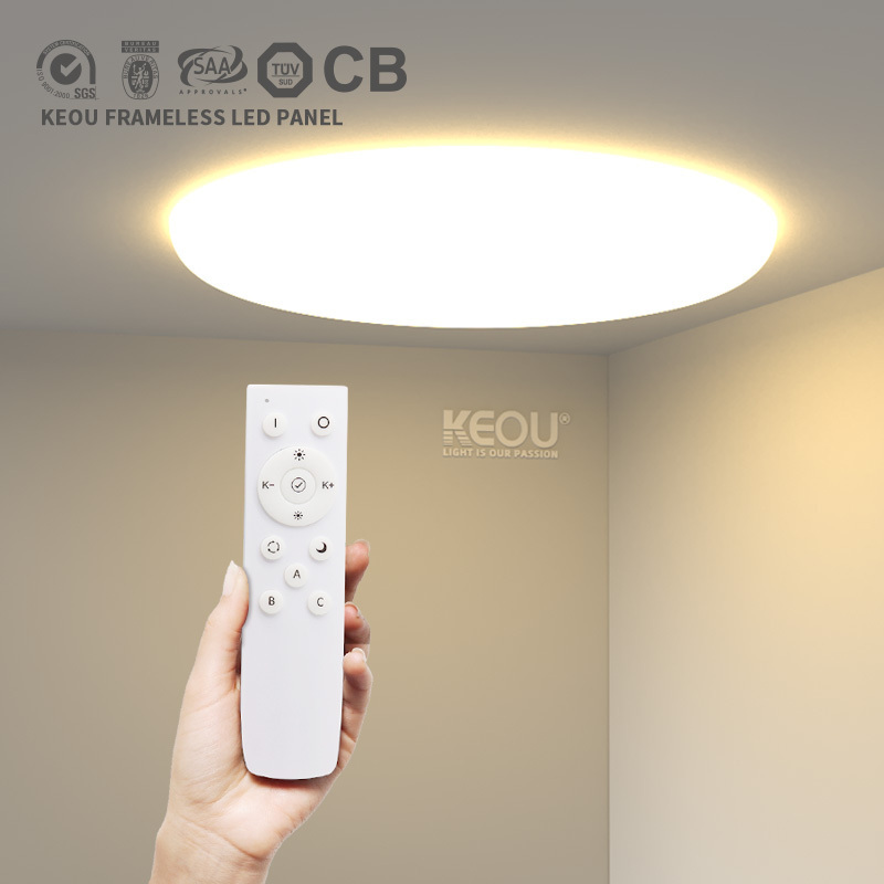 Wholesale adjustable led downlights factory dimmable 36w round ultra thin led light panel with remote control