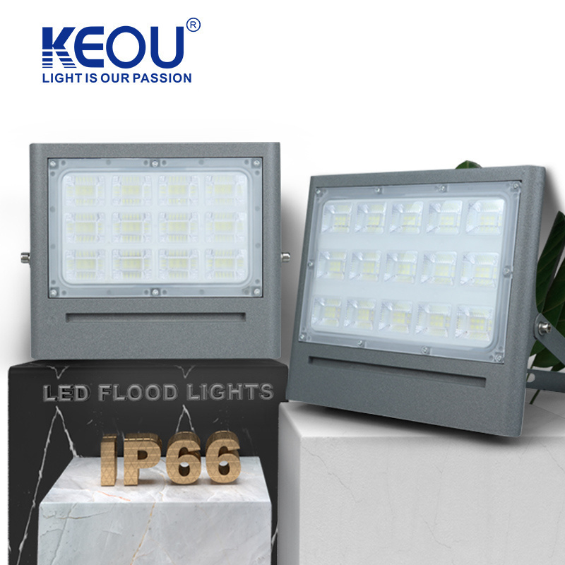 KEOU Led Flood Lights Slim Portable Smd 2835 Floodlight Ip65 Waterproof Led Flood Garden Flood Lights