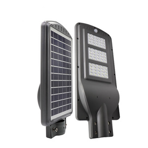 ip65 aluminum housing shell motion smart lamp 60 watts integrated all in one solar street light 20w 60 w