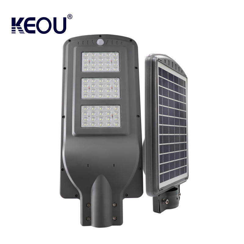 High power motion sensor module system 60 watts solar led street light 60w control reflector with battery backup