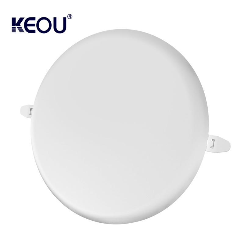 Smart keou dimmable 18w led round panel light adjustable hole size frameless led light