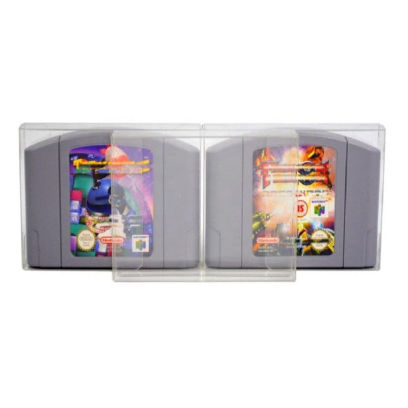 Clear Transparents Cartridges Protector For Nintend N64 Game Card Case Boxes Cover