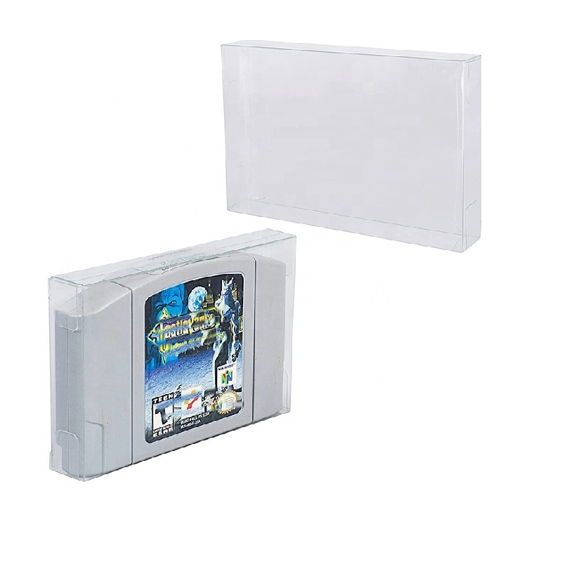 Clear Transparents Cartridges Protector For Nintend N64 Game Card Case Boxes Cover