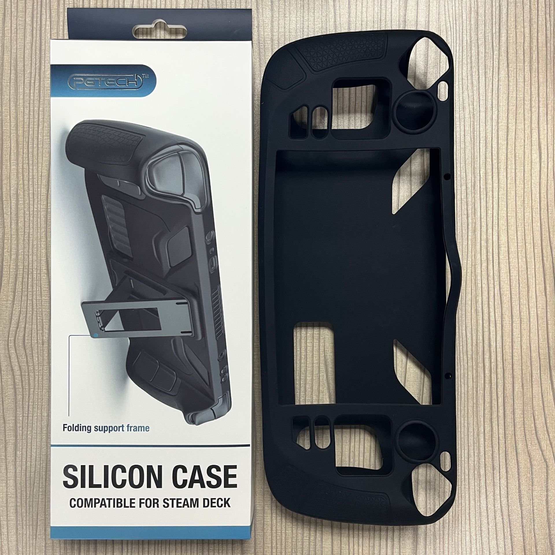 GP-823 Soft Silicon Case Light weight Durable Non-Slip Heat Dissipation Protective Cover with Kickstand for Steam Deck