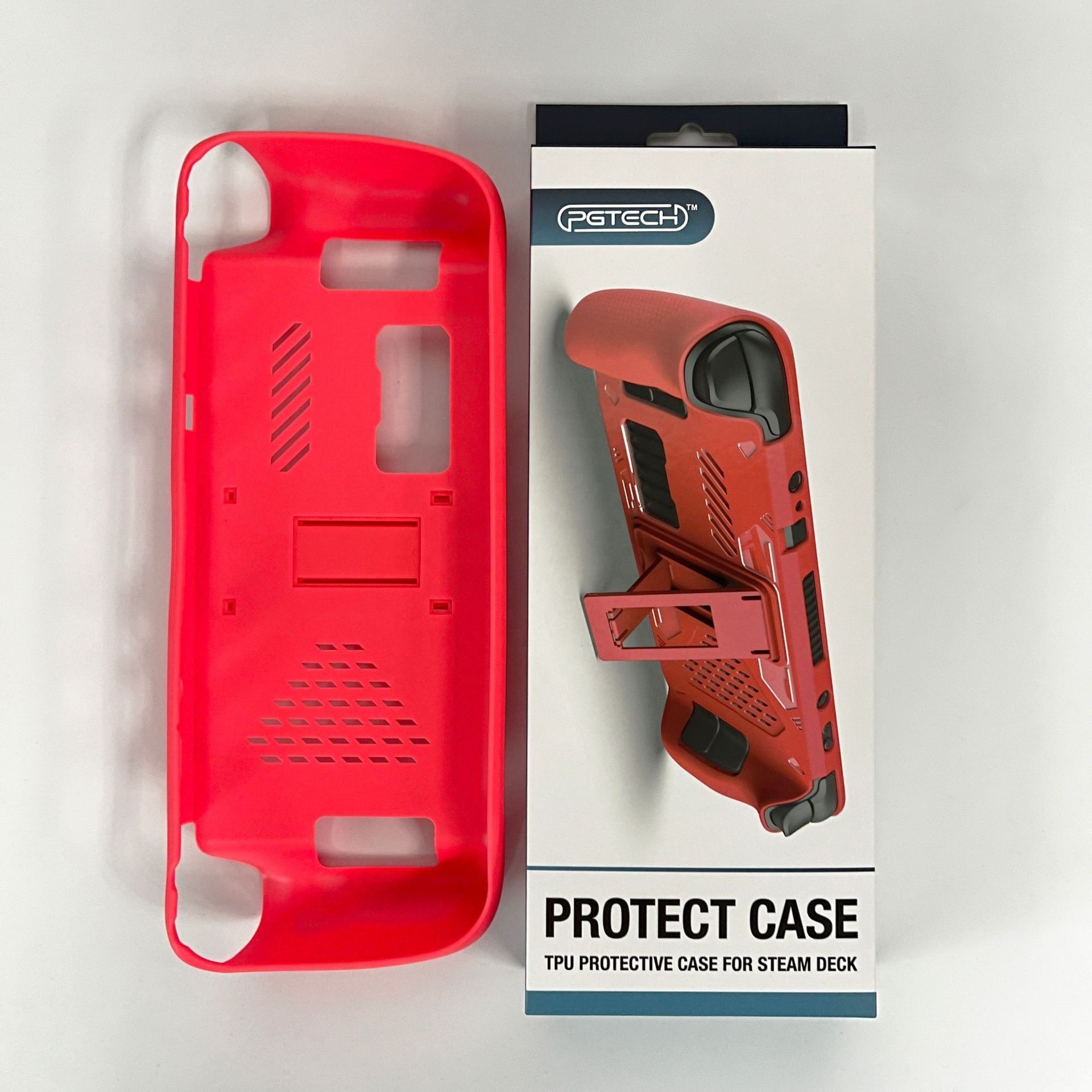 TPU Protective Case For Steam Deck Console Cover With Bracket Anti-skip Host Protector GP-826