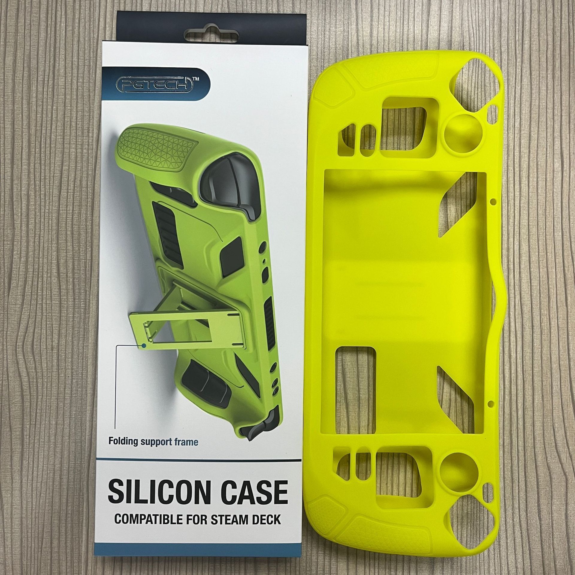 GP-823 Soft Silicon Case Light weight Durable Non-Slip Heat Dissipation Protective Cover with Kickstand for Steam Deck