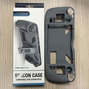 GP-823 Soft Silicon Case Light weight Durable Non-Slip Heat Dissipation Protective Cover with Kickstand for Steam Deck