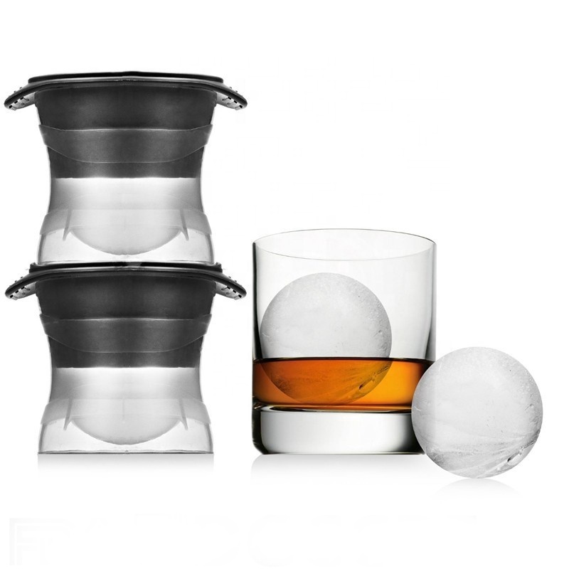 Hot Sale 2023 Silicone Crystal Clear Sphere Ice Ball Mold Ice Cube Tray Crystal Clear Ice Ball Mold Maker