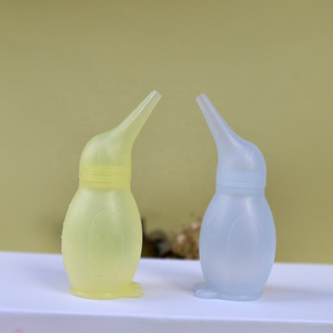 Penguin cute silicone nasal aspirator vacuum cleaner for baby