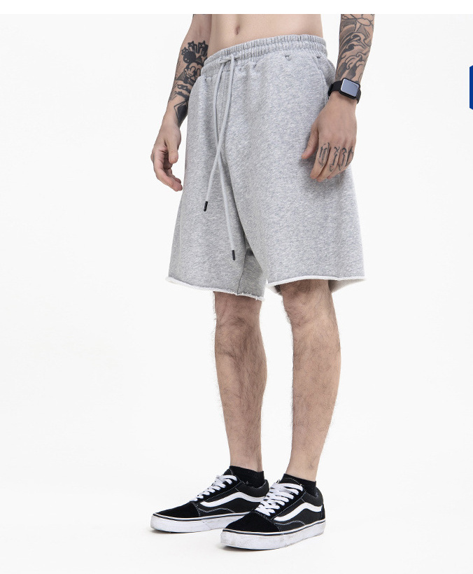 2023 New Summer Men's Shorts Plus Size Drawstring Baggy Sweat Shorts Male Short Pants Men Shorts Sweatpants Streetwear