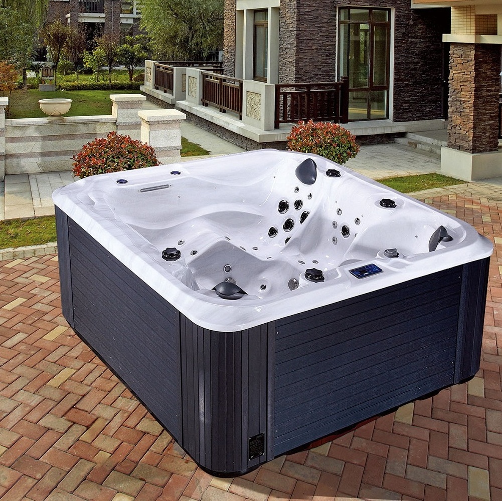 Outdoor 7 Persons Backyard Massage Spa Pool Acrylic Whirlpool Hot Tubs with Balboa System Air Blower Jets