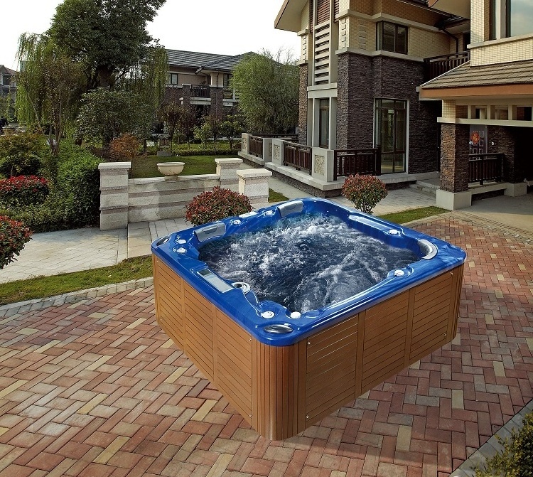 White Hydrotherapy 5 Persons Balboa Outdoor Spa Pool Acrylic Whirlpool Hydraulic Water Air Bubble Massage Jets Hot Tubs