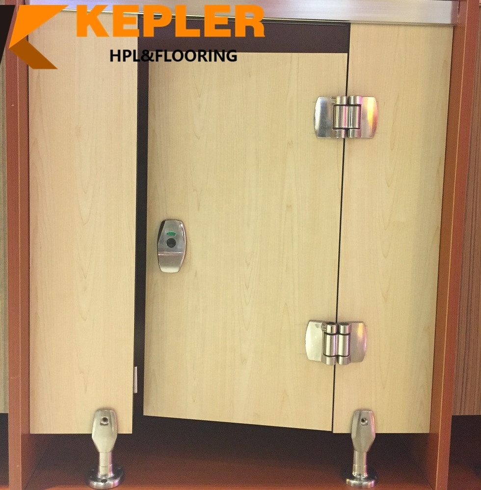 Waterproof Fireproof HPL Phenolic Melamine Kraft Paper 10mm 12mm Compact Laminate Board Office Partition Toilet Cubicles