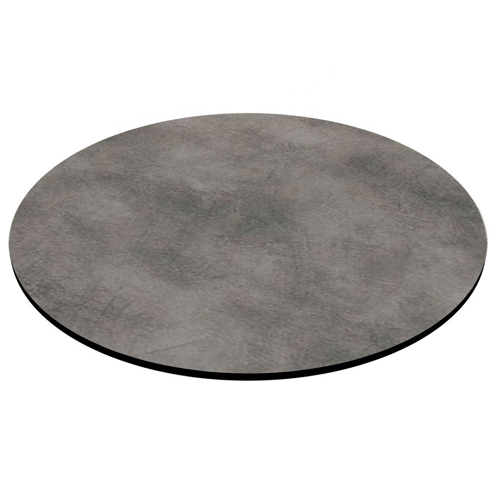 10mm 12mm Marble Concrete Cement Granite Round Square Oblong Shape Tabletop Desk Phenolic HPL Compact Laminate Board