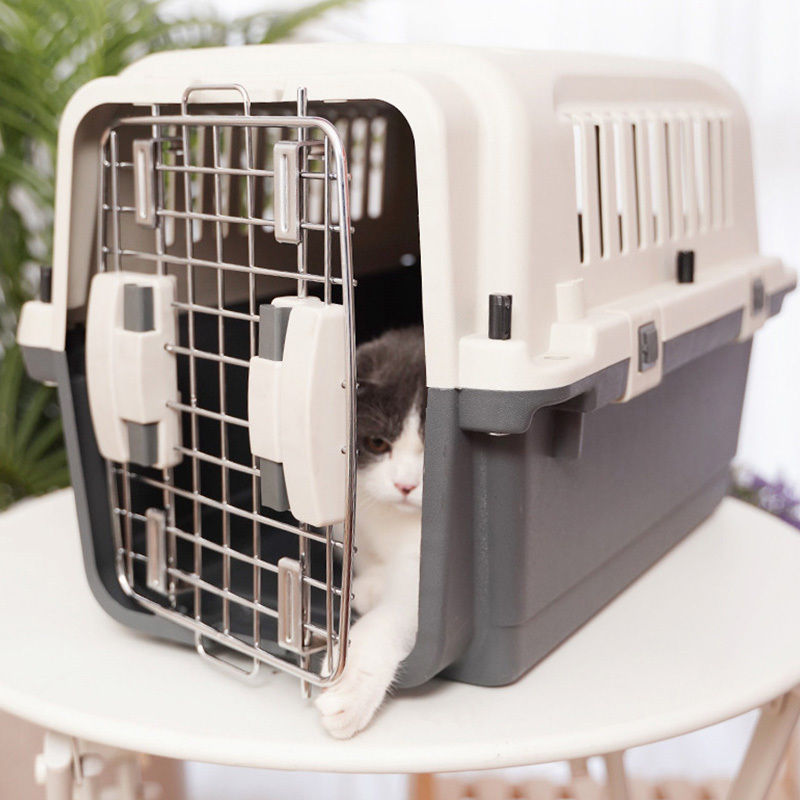 Best Selling Small Animal Cat Travel Various Size Plastic big dog cages pet carrier for sale outdoor