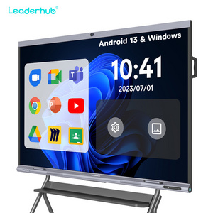 LEADERHUB portable flat screen ultra hd 75 86 inch 4k smart 4k uhd tv smart 75 inch smart tv 75 inch smart screen touch tv