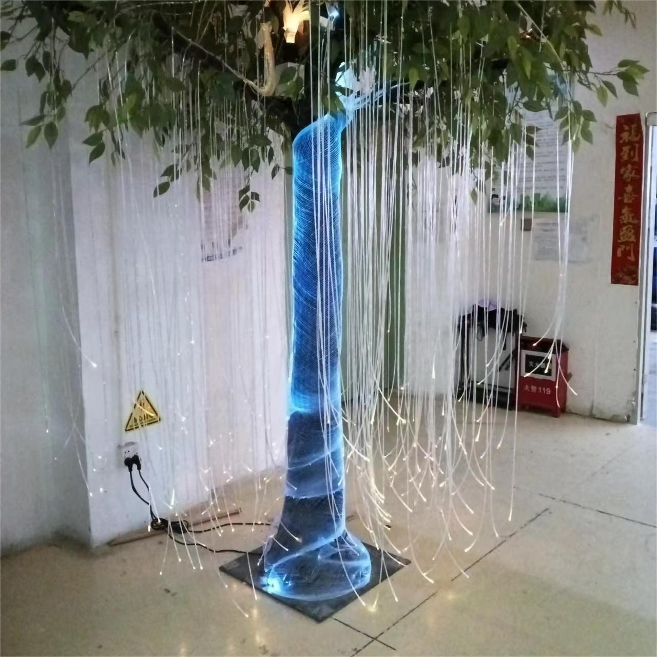 2023 KEPUAI LED Fiber Optic Mesh Lighting for Tree Decor Fiber Optic Flexible Mesh for Outdoor