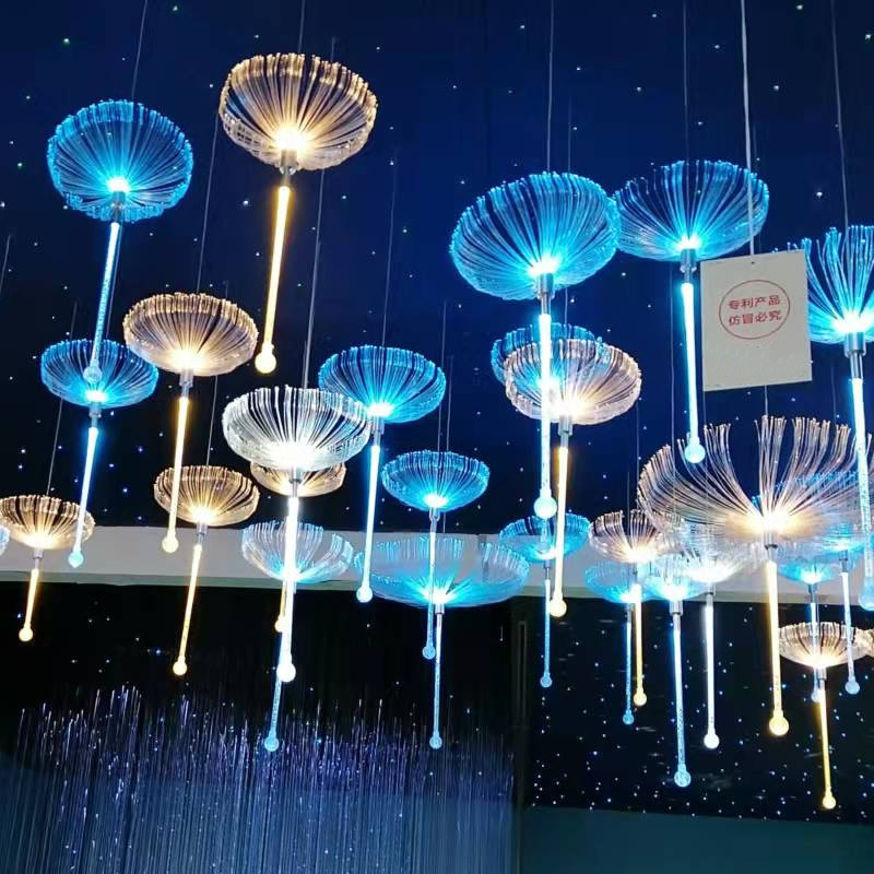 Outdoor Garden Decorations Pendant Yard Lights Decorative Lights jellyfish lamp for Pathway Patio Lawn Part