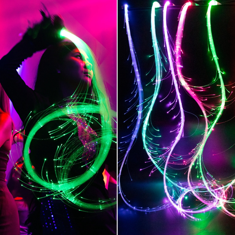 5th Generation Fiber Optic Dance Whip Glowing Rechargeable Dancing Whip For Party Lights Shows Night Bar Club Live stream Whips