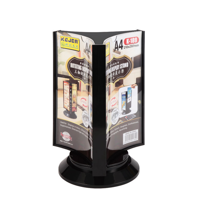 In Stock Bar Flip Menu Stand With Desktop Menu Holder Custom Restaurant Rotating Display Stand