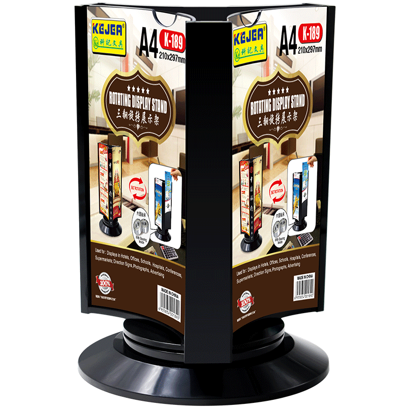 In Stock Bar Flip Menu Stand With Desktop Menu Holder Custom Restaurant Rotating Display Stand