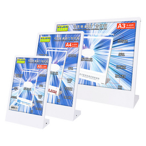 A3 A4 A5  LED Rechargeable Desktop Display Stand  Double Side Advertising Light Box Sign