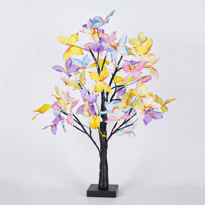 Decor for Home Party Wedding Desktop LED Butterfly Flower Tree Light Table Lamp Decoration Night Light