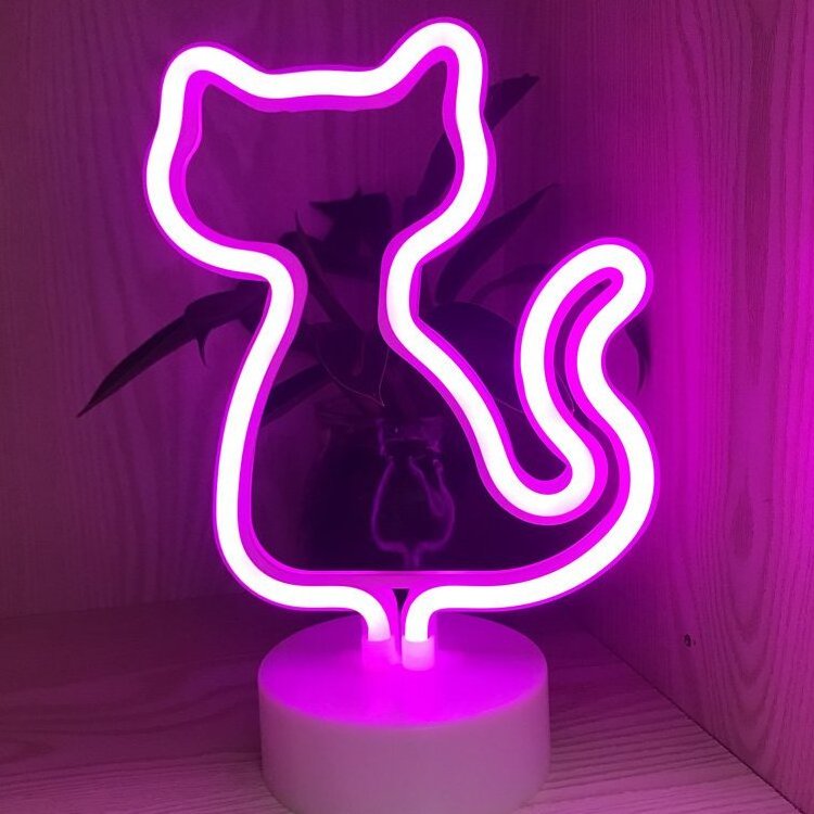 Hot Sale USB Powered Light Led Neon Signs Decor with On/Off Switch Aesthetic Hanging  Planet Neon Sign with bases