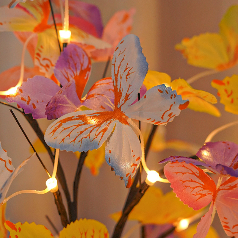 Decor for Home Party Wedding Desktop LED Butterfly Flower Tree Light Table Lamp Decoration Night Light